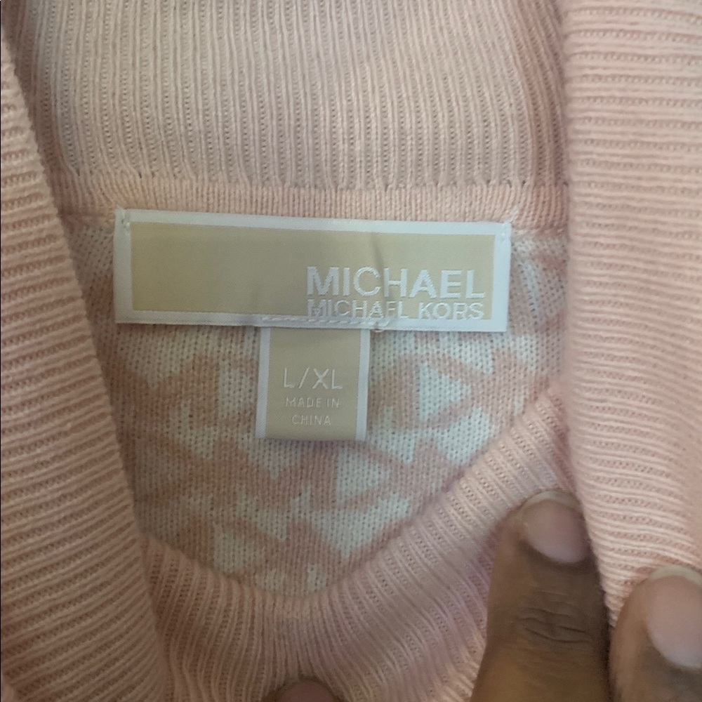 Michael Kors Soft Pink Knit Sweater - Picture 2 of 3
